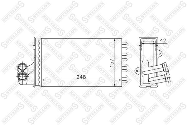 Stellox 10-35013-SX Heat exchanger, interior heating 1035013SX