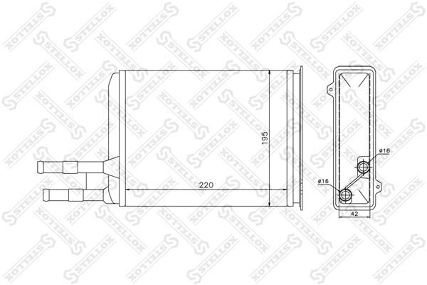 Stellox 10-35025-SX Heat exchanger, interior heating 1035025SX