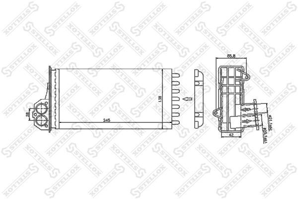 Stellox 10-35047-SX Heat exchanger, interior heating 1035047SX
