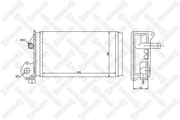 Stellox 10-35063-SX Heat exchanger, interior heating 1035063SX