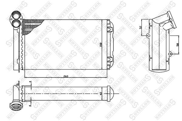Stellox 10-35075-SX Heat exchanger, interior heating 1035075SX