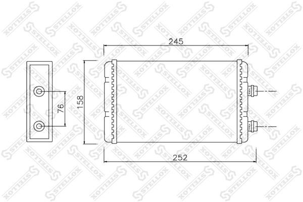 Stellox 10-35118-SX Heat exchanger, interior heating 1035118SX