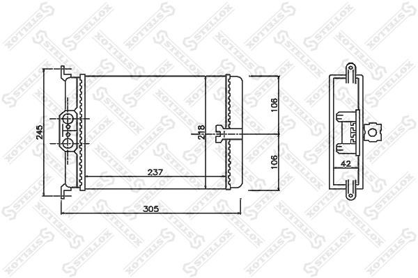 Stellox 10-35171-SX Heat exchanger, interior heating 1035171SX