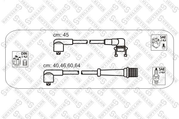 Stellox 10-38163-SX Ignition cable kit 1038163SX