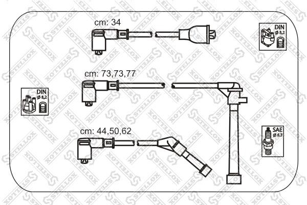 Stellox 10-38266-SX Ignition cable kit 1038266SX