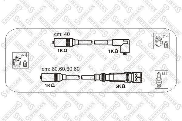 Stellox 10-38330-SX Ignition cable kit 1038330SX