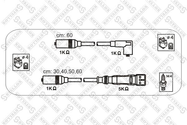 Stellox 10-38337-SX Ignition cable kit 1038337SX