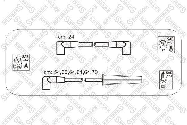 Stellox 10-38413-SX Ignition cable kit 1038413SX