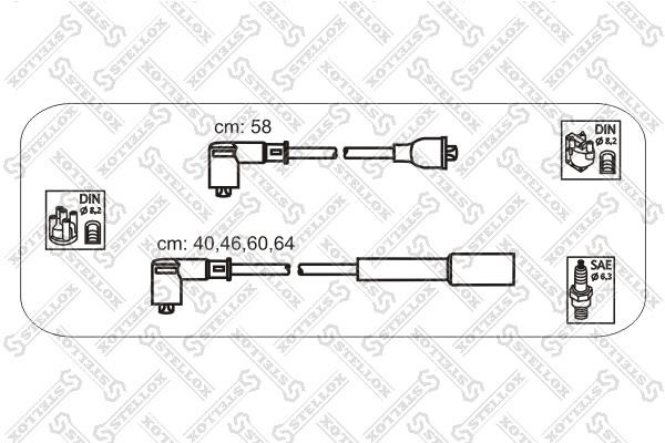 Stellox 10-38453-SX Ignition cable kit 1038453SX