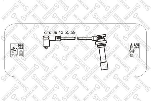 Stellox 10-38459-SX Ignition cable kit 1038459SX