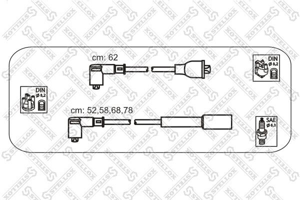 Stellox 10-38487-SX Ignition cable kit 1038487SX