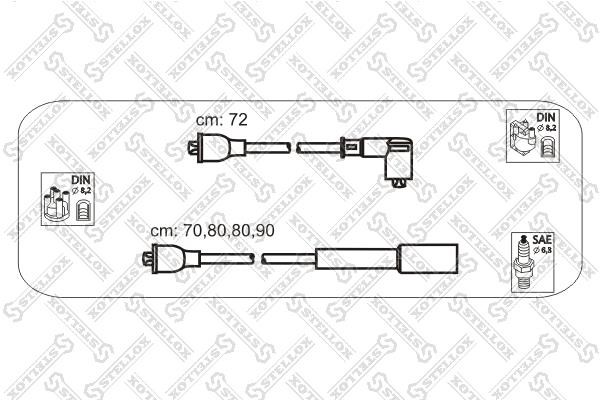 Stellox 10-38493-SX Ignition cable kit 1038493SX