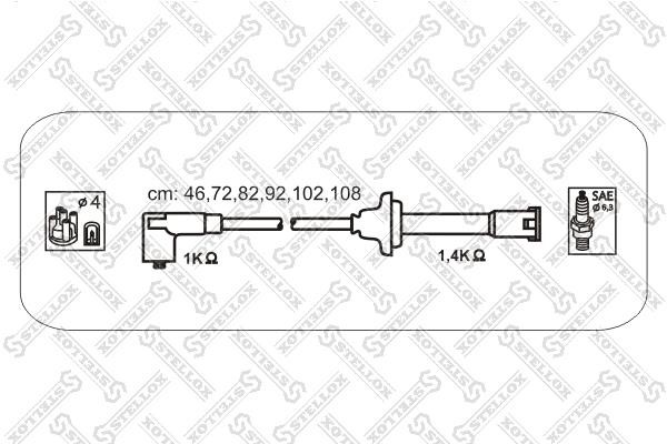 Stellox 10-38525-SX Ignition cable kit 1038525SX