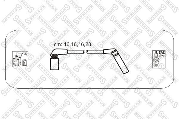 Stellox 10-38569-SX Ignition cable kit 1038569SX