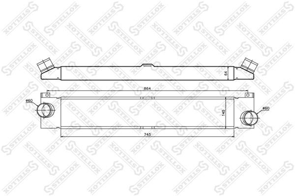 Stellox 10-40174-SX Intercooler, charger 1040174SX