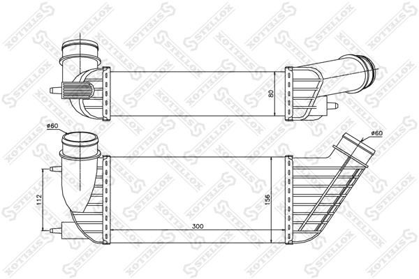 Stellox 10-40176-SX Intercooler, charger 1040176SX