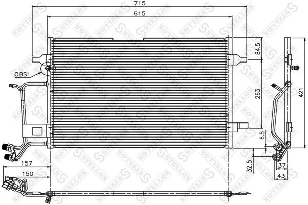 Stellox 10-45006-SX Condenser, air conditioning 1045006SX