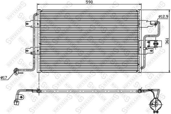 Stellox 10-45011-SX Condenser, air conditioning 1045011SX