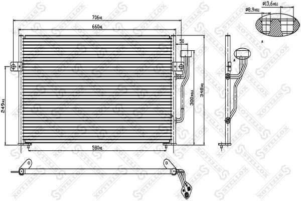 Stellox 10-45016-SX Condenser, air conditioning 1045016SX
