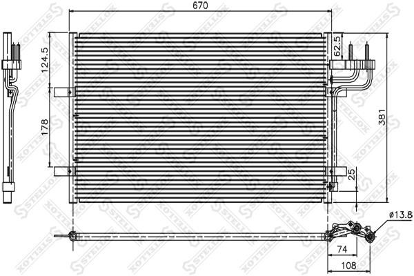 Stellox 10-45036-SX Condenser, air conditioning 1045036SX