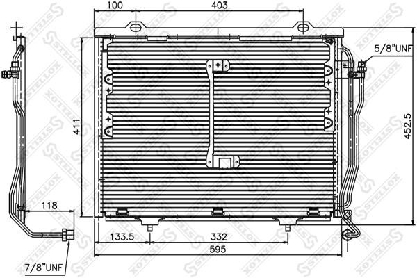 Stellox 10-45055-SX Condenser, air conditioning 1045055SX
