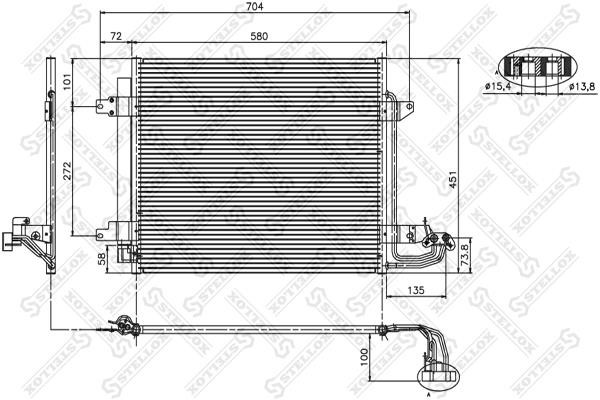 Stellox 10-45060-SX Condenser, air conditioning 1045060SX