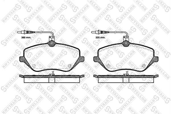 Stellox 1112 004L-SX Brake Pad Set, disc brake 1112004LSX