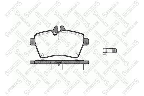 Stellox 1155 000-SX Brake Pad Set, disc brake 1155000SX