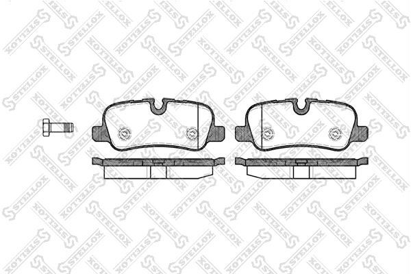 Stellox 1170 000L-SX Brake Pad Set, disc brake 1170000LSX