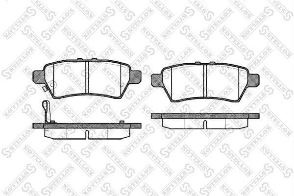 Stellox 1199 001-SX Brake Pad Set, disc brake 1199001SX