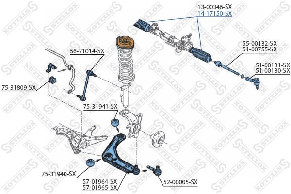 Stellox 14-17150-SX Steering rack boot 1417150SX