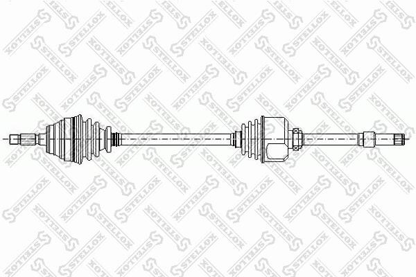 Stellox 158 1043-SX Drive shaft right 1581043SX