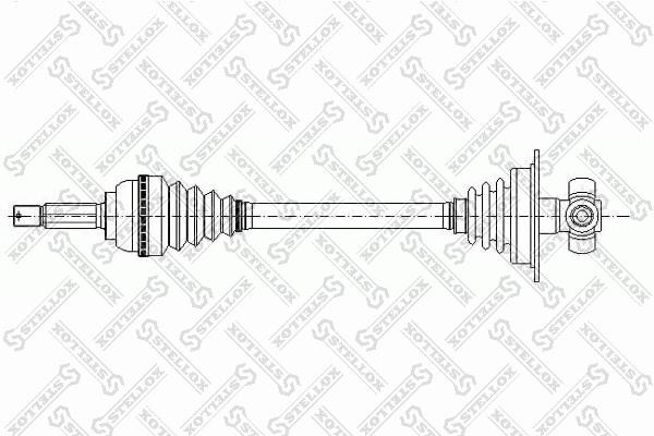 Stellox 158 1057-SX Drive shaft left 1581057SX