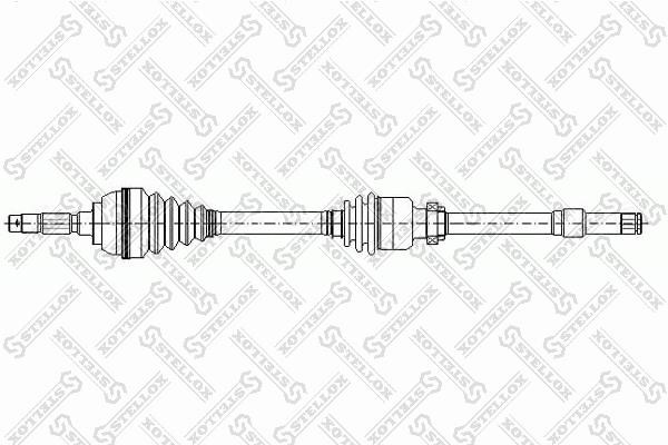 Stellox 158 1746-SX Drive shaft right 1581746SX