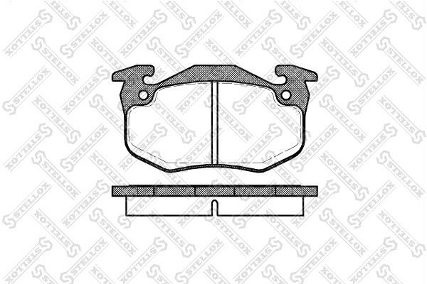 Stellox 155 080B-SX Brake Pad Set, disc brake 155080BSX