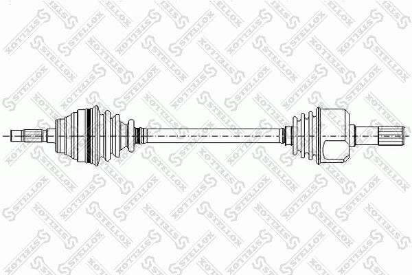 Stellox 158 1004-SX Drive shaft left 1581004SX