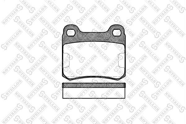 Stellox 168 010-SX Brake Pad Set, disc brake 168010SX