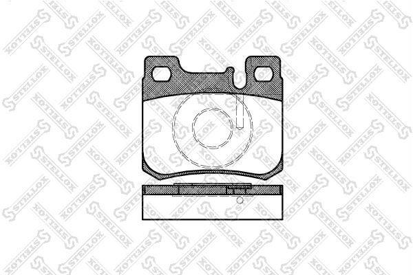 Stellox 168 020B-SX Brake Pad Set, disc brake 168020BSX