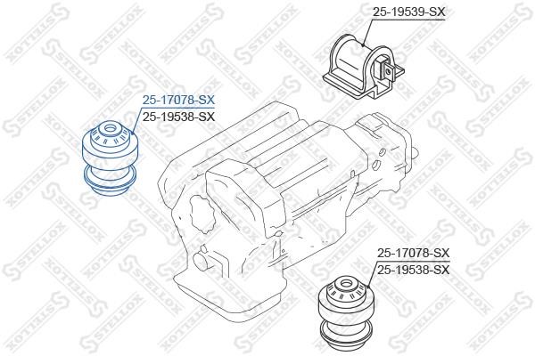 Stellox 25-17078-SX Engine mount 2517078SX