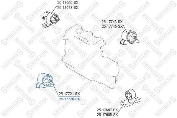 Stellox 25-17720-SX Engine mount 2517720SX