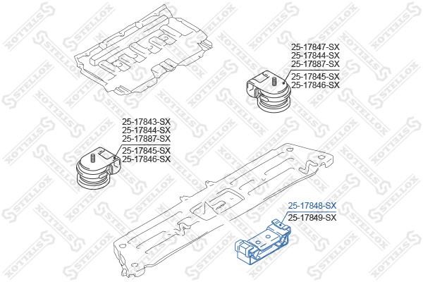 Stellox 25-17848-SX Engine mount 2517848SX 2517848SX Stellox Engine mount