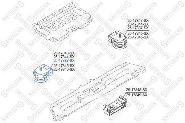 Engine mount Suzuki Liana: 2517887SX Stellox Engine mount