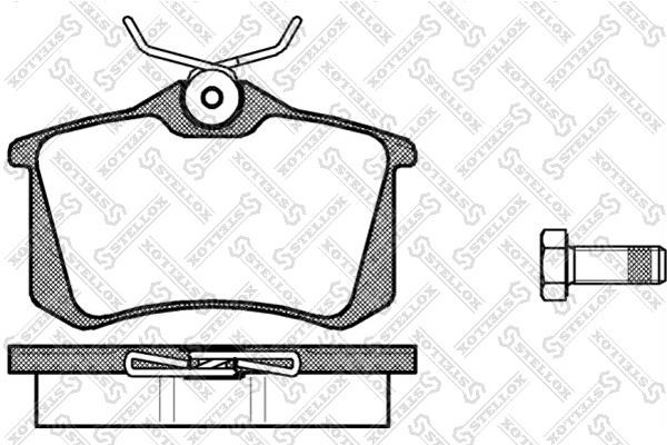 Stellox 274 000B-SX Brake Pad Set, disc brake 274000BSX