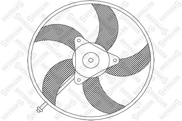 Stellox 29-99256-SX Hub, engine cooling fan wheel 2999256SX