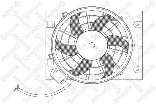 Stellox 29-99265-SX Hub, engine cooling fan wheel 2999265SX