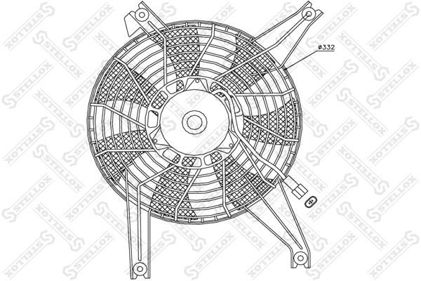 Stellox 29-99327-SX Hub, engine cooling fan wheel 2999327SX