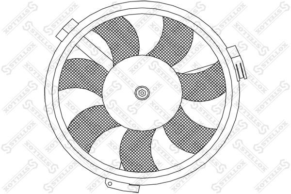 Stellox 29-99334-SX Hub, engine cooling fan wheel 2999334SX