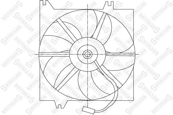 Stellox 29-99401-SX Hub, engine cooling fan wheel 2999401SX