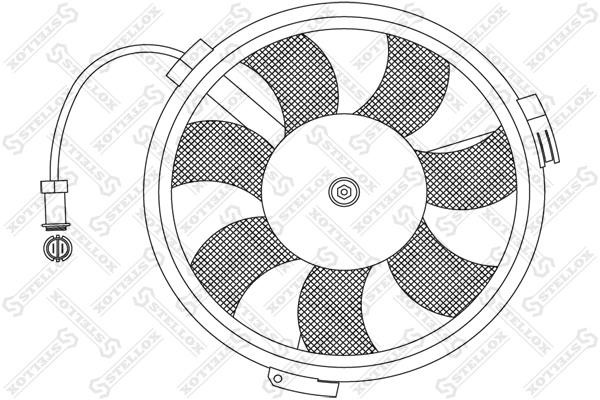 Stellox 29-99013-SX Hub, engine cooling fan wheel 2999013SX