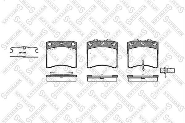 Stellox 396 011-SX Brake Pad Set, disc brake 396011SX